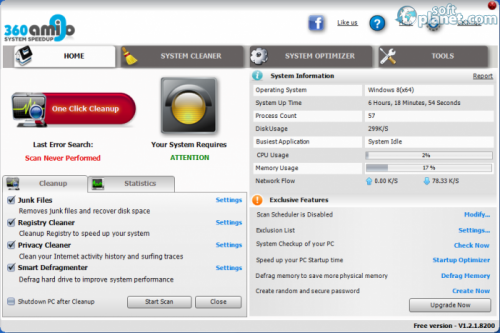360Amigo System Speedup Free 1.2.1.8200 360Amigo System Speedup Free 1.2.1.8200