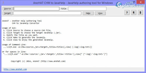 AnoHAT CHM to JavaHelp 2.0.0.0 AnoHAT CHM to JavaHelp 2.0.0.0