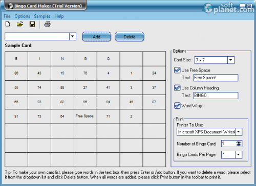 Bingo Card Maker 4.0 Bingo Card Maker 4.0