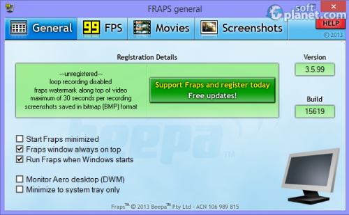 FRAPS 3.5.99 Build 156 FRAPS 3.5.99 Build 156