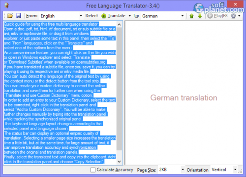 Free Language Translator 3.4 Free Language Translator 3.4