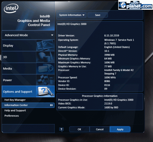 Intel HD Graphics Driver 15.28.22.64.3517 Intel HD Graphics Driver 15.28.22.64.3517