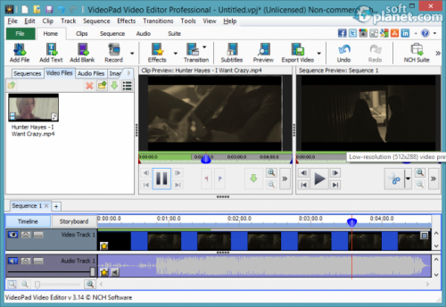 VideoPad Video Editor 4.00 VideoPad Video Editor 4.00