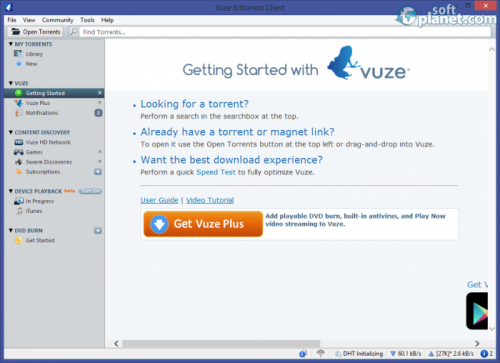 Vuze Bittorrent Client 5.6.0.0 Vuze Bittorrent Client 5.6.0.0