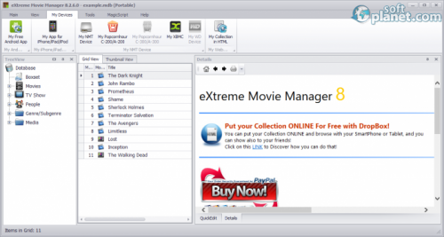 eXtreme Movie Manager 8.2.6.0 eXtreme Movie Manager 8.2.6.0