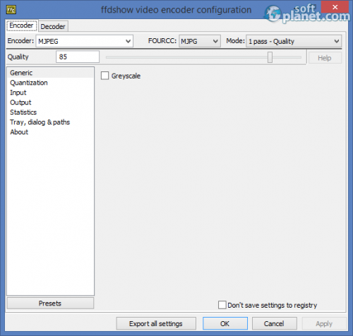 ffdshow 1.3.4527.0 ffdshow 1.3.4527.0